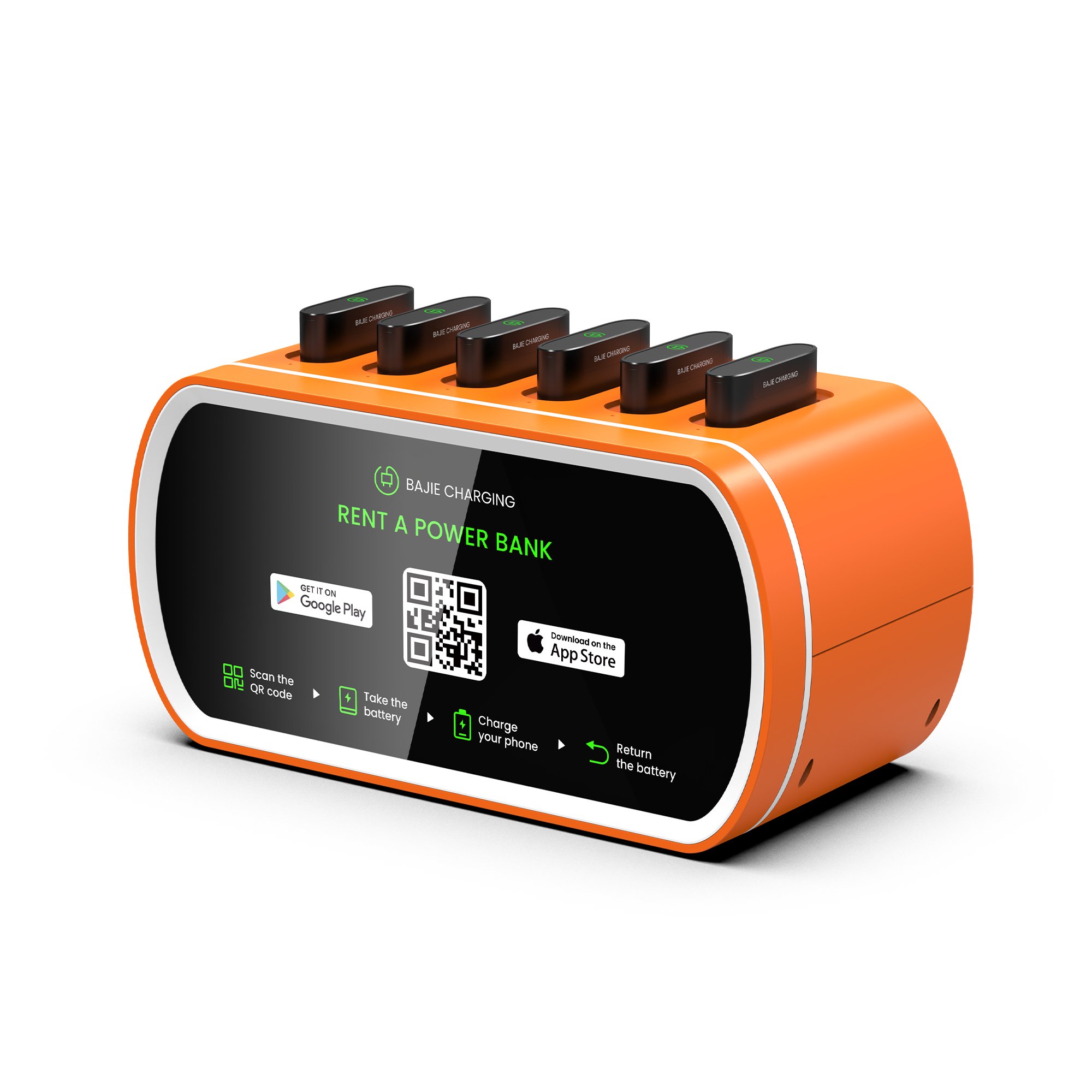 Mobile Phone Battery Charger shared powerbank station rental charging station power banks with quick charging