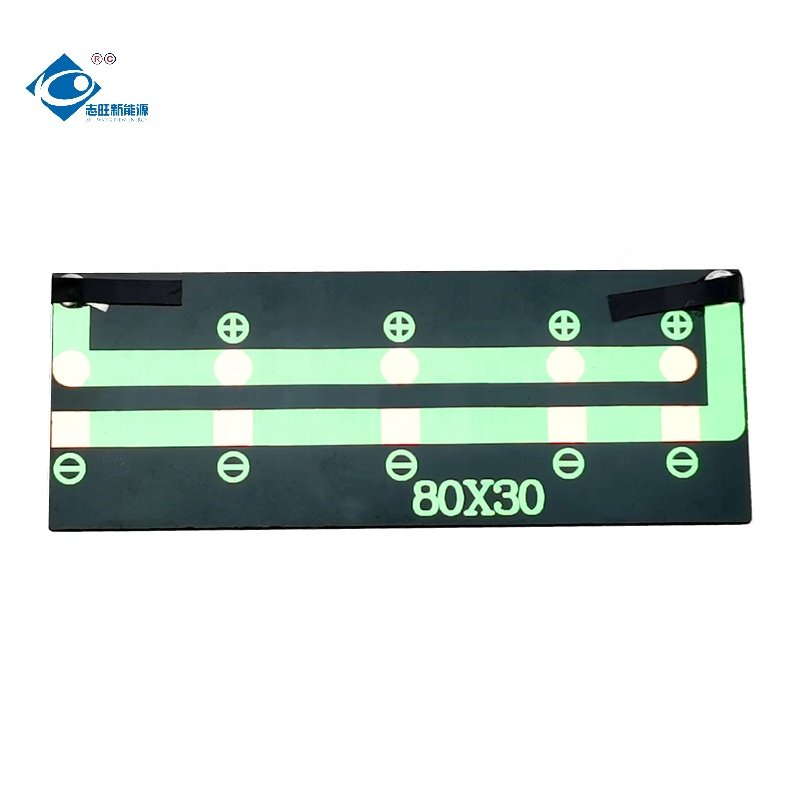 5V Camping Epoxy Resin Solar Panel ZW-8030-M Portable Solar Panel Charger 84mA Customized Epoxy Adhesive Solar Panel 0.4W