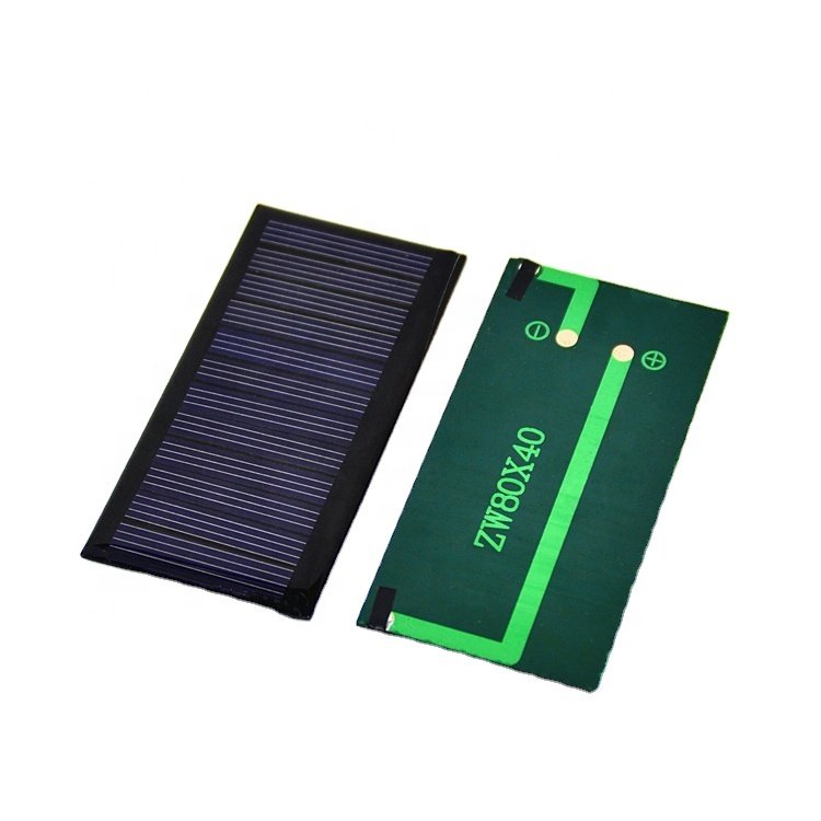 Epoxy Resin Solar Panel 0.48W Mini Portable Solar Panels Charger ZW-8040-6V Lightweight Silicon Solar Panel Module