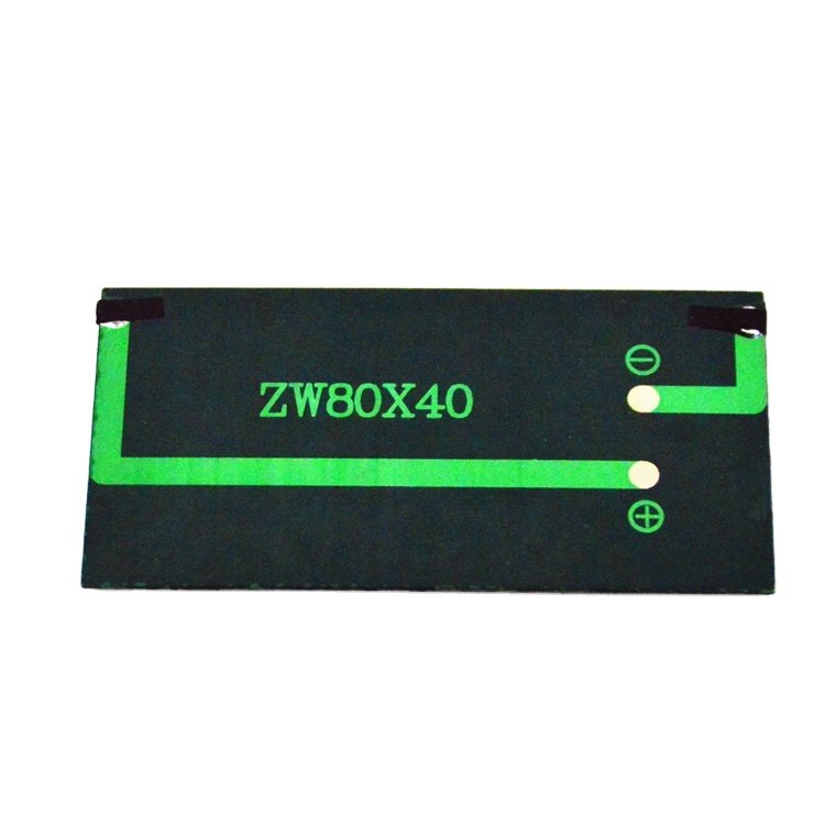 Epoxy Resin Solar Panel 0.48W Mini Portable Solar Panels Charger ZW-8040-6V Lightweight Silicon Solar Panel Module