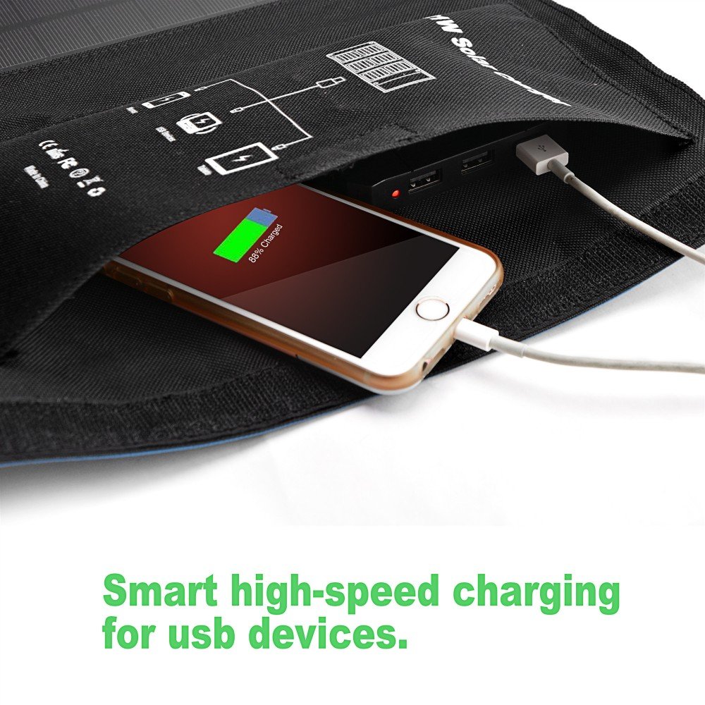 Foldable Solar Charger Portable Mobile Charger Phone Solar Panel Power Solar Charger For Cell Phone Laptop