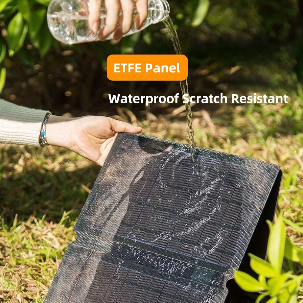 BUHESHUI Outdoor Waterproof Mobile Power ETFE Foldable Solar Panel Charger 30W