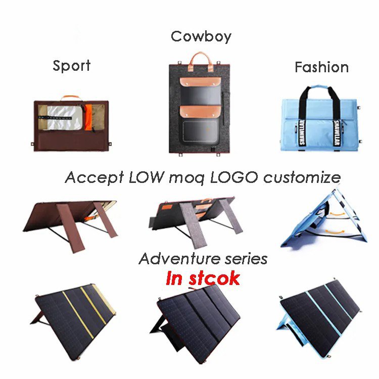 100w Foldable Solar Panel 5v Portable Battery Charger Solar Panels Usb Port Outdoor Waterproof Power Bank For Phone Pc Car Rv Bo