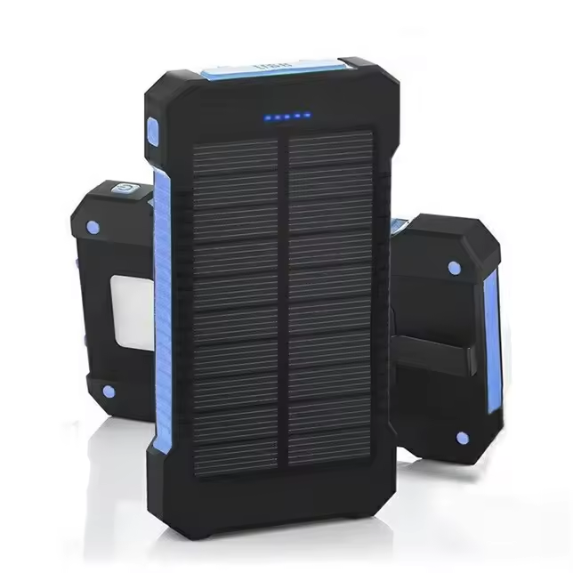 2024 Trend Products Outdoor Waterproof Solar Powerbank from 20000mah Powerful Power Bank Solar De Alta Capacidad
