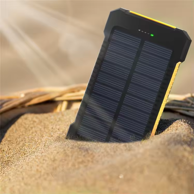 2024 Trend Products Outdoor Waterproof Solar Powerbank from 20000mah Powerful Power Bank Solar De Alta Capacidad