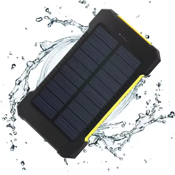 2024 Trend Products Outdoor Waterproof Solar Powerbank from 20000mah Powerful Power Bank Solar De Alta Capacidad