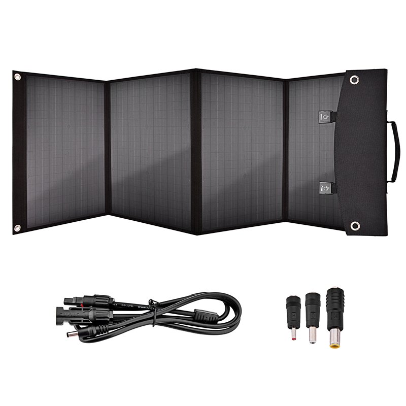 JWN-020 Portable camping silicon solar cell panel home use travel folding solar power charger panel 100W