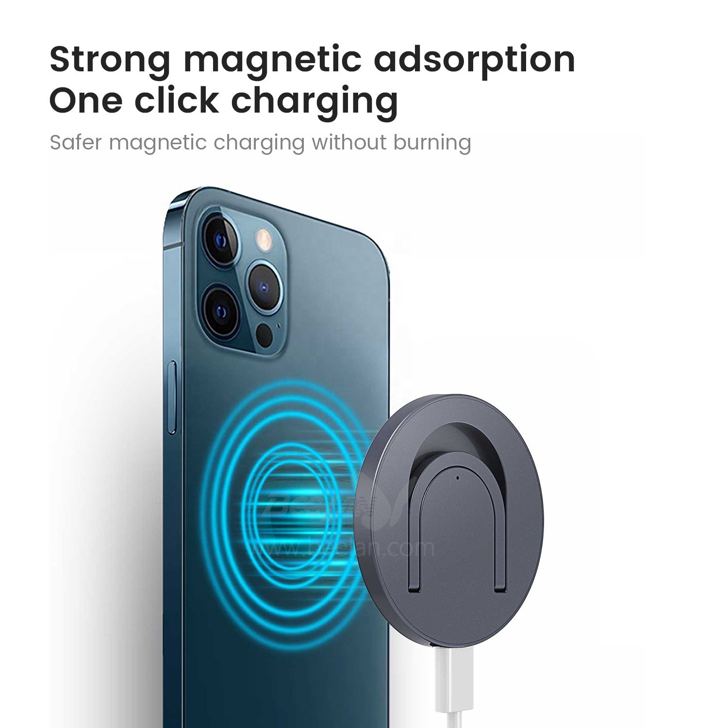 High Quality Mobile Phone Stand Magnetic Charger For iPhone S24 Wireless Fast charging with Bracket For iPhone 13 14 15 Pro Max