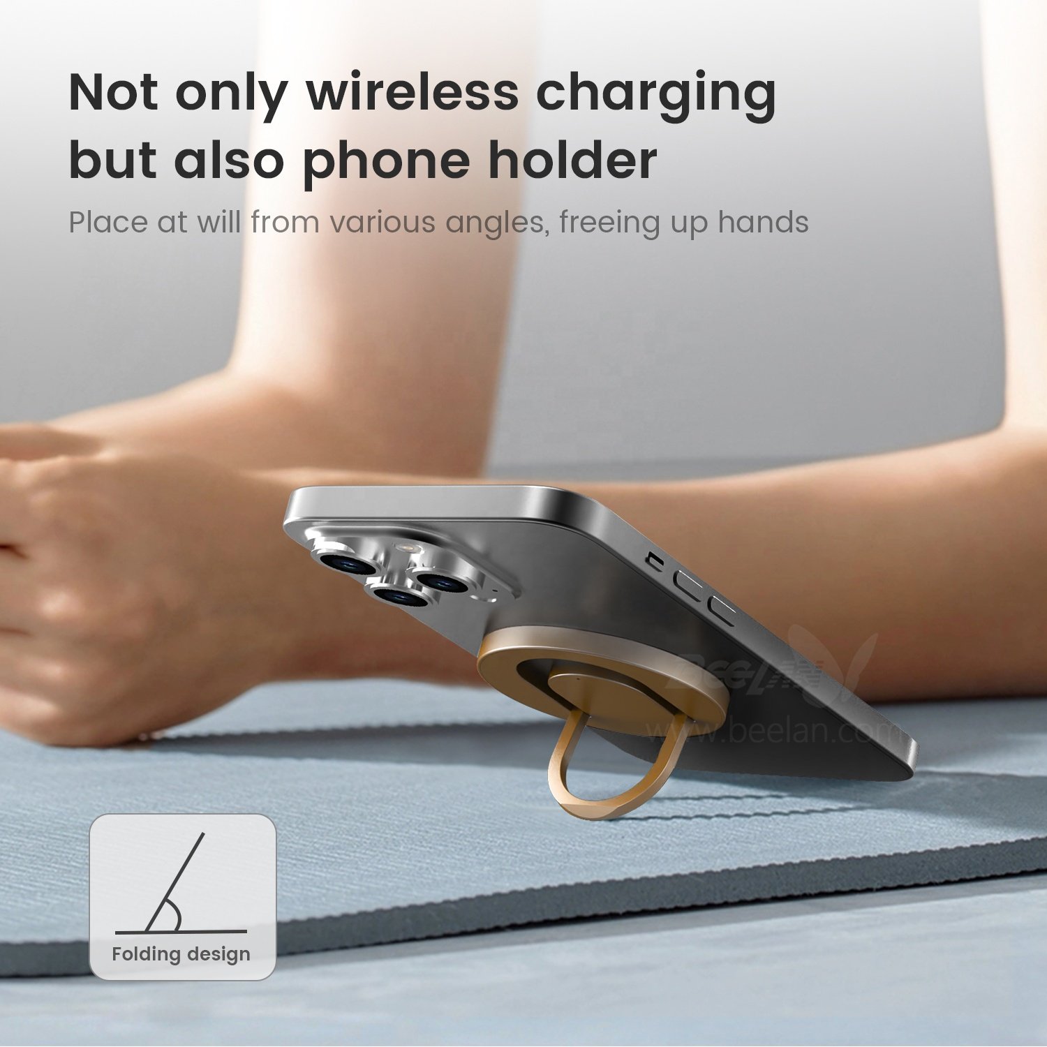 High Quality Mobile Phone Stand Magnetic Charger For iPhone S24 Wireless Fast charging with Bracket For iPhone 13 14 15 Pro Max