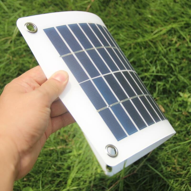 Sunniest 10W 18V Flexible Solar Panel outdoor Portable mobile Phones Solar Photovoltaic Panels Silicon Solar Panel for cars Mini