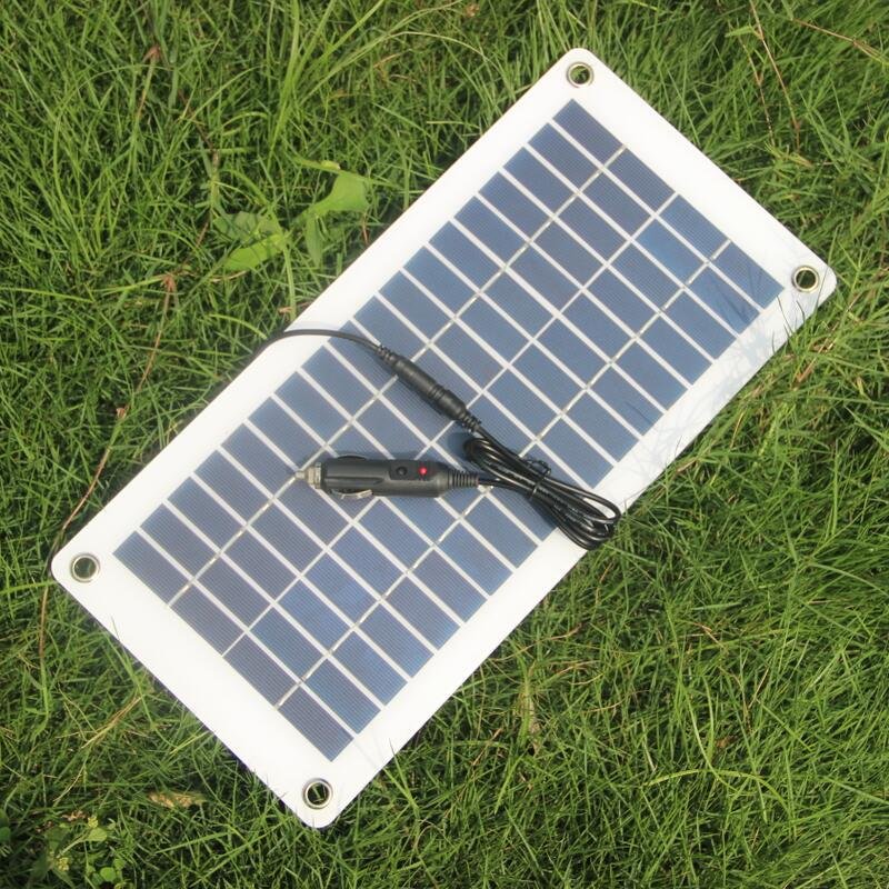 Sunniest 10W 18V Flexible Solar Panel outdoor Portable mobile Phones Solar Photovoltaic Panels Silicon Solar Panel for cars Mini