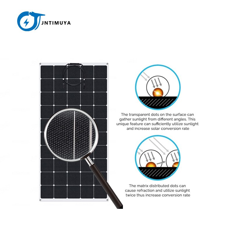 JNTIMUYA Portable solar energy mobile charger 60W 80w 100w 120w sunpower flexible solar panels for battery solar foldable panel