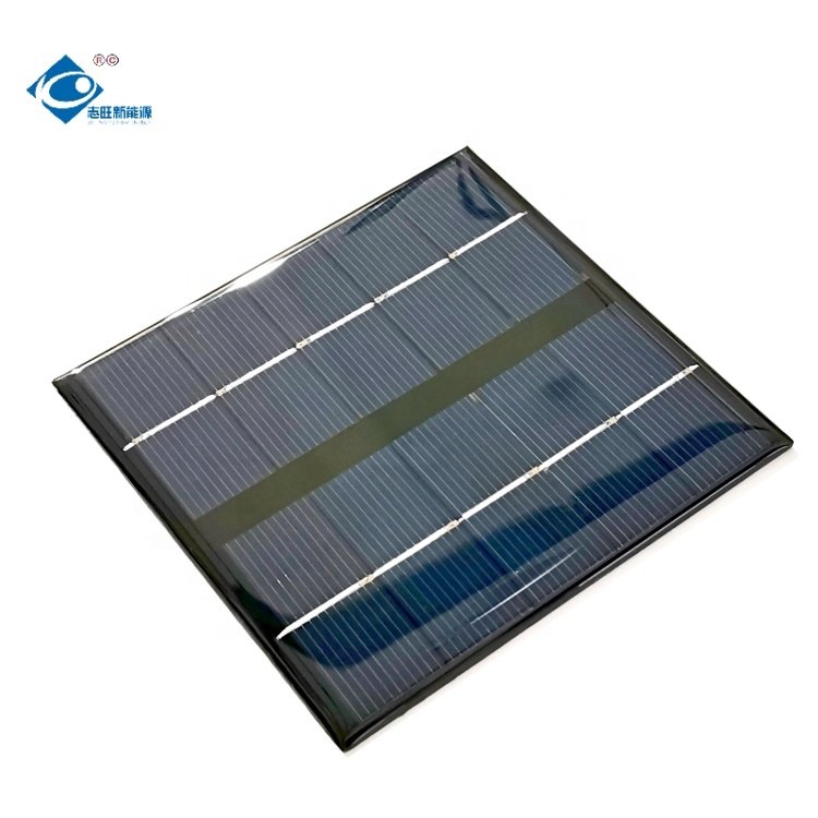 5V Lightweight Portable Solar Panel Charger 1.0W Customized Mini Solar Panels ZW-9090 Epoxy Sealed Solar Panel