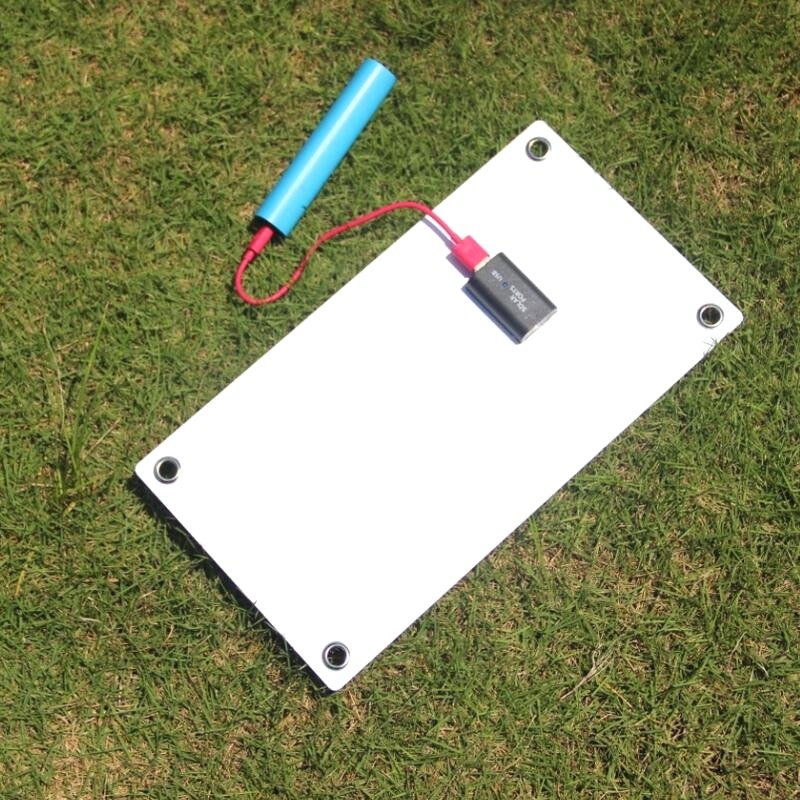 BUHESHUI 5V 7.5W Portable Outdoor Safe Solar Panel Charger Compatible for Mobile Power Bank Semi-Flexible Solar Panel Charger