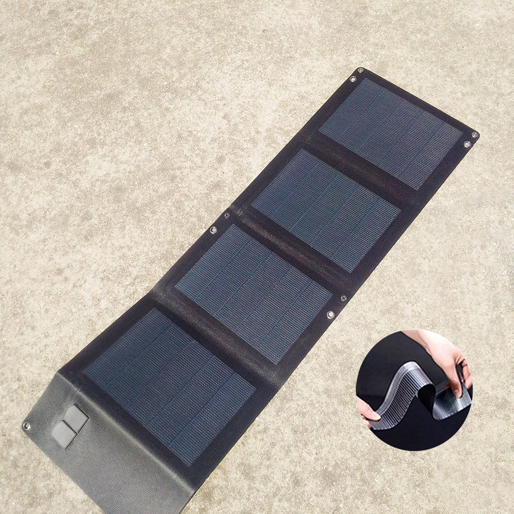 Flexible foldable solar charger cell phone 24W, 50W customized OEM price