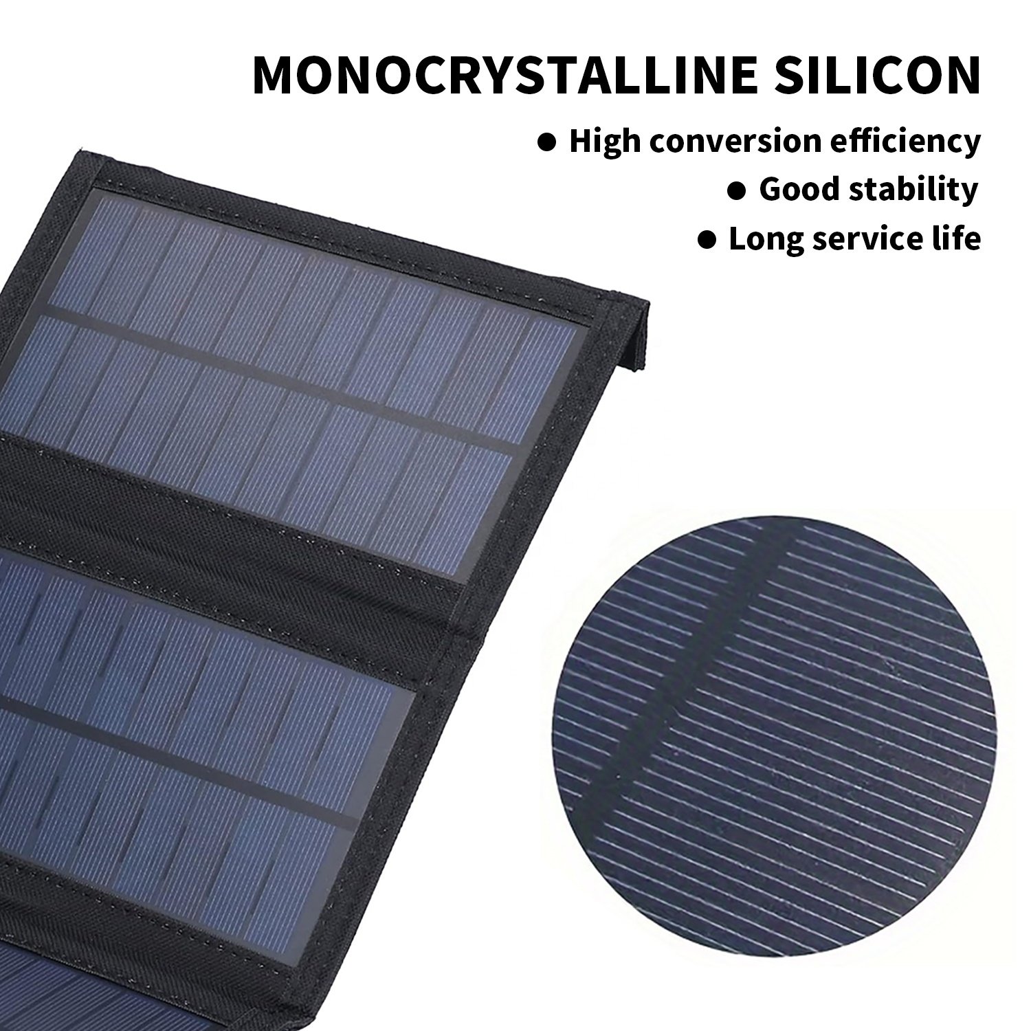 SMARAAD 50W Portable Foldable Solar Panels Usb 5v Outdoor Charging With USB Cable Mini Solar Panel