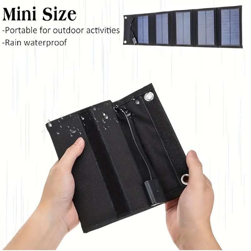 SMARAAD 50W Portable Foldable Solar Panels Usb 5v Outdoor Charging With USB Cable Mini Solar Panel
