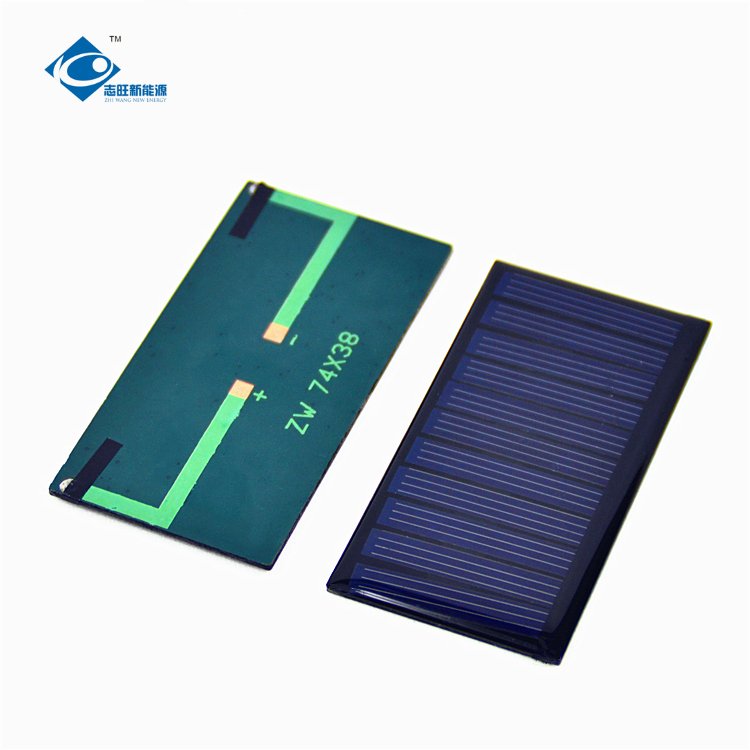 5.5V Epoxy Resin Solar Panel 0.35W Waterproof Mini Solar Panel ZW-7438 Portable Solar Mobile Panel Charger 60mA