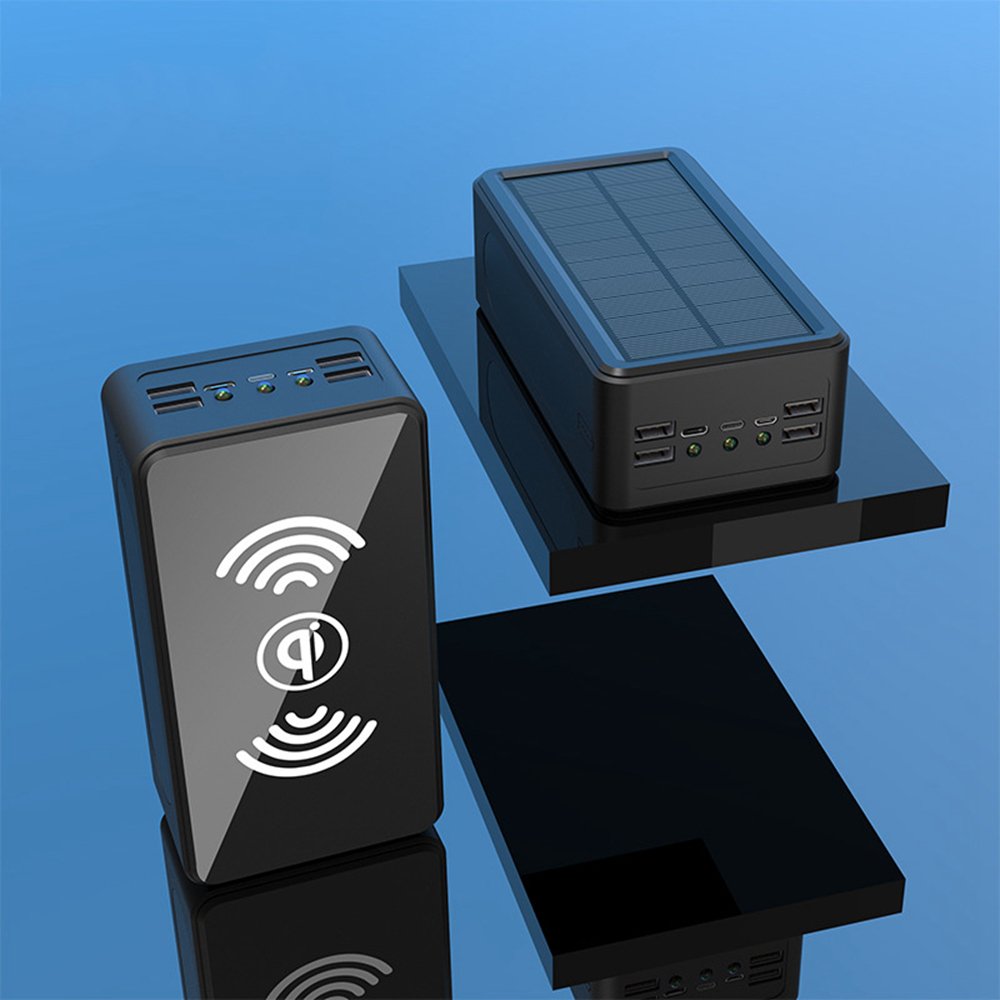 2024 Trending Solar Power Bank 50000 Mah 22.5W Fast Charging Solar 15W Wireless Pd 4 Usb Powerbanks