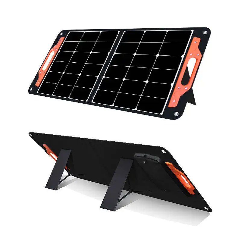 100W Mobiles Solar Panel Fast ebike Charger Mono Foldable Panels portable energy storage power supply solar panels for cycling