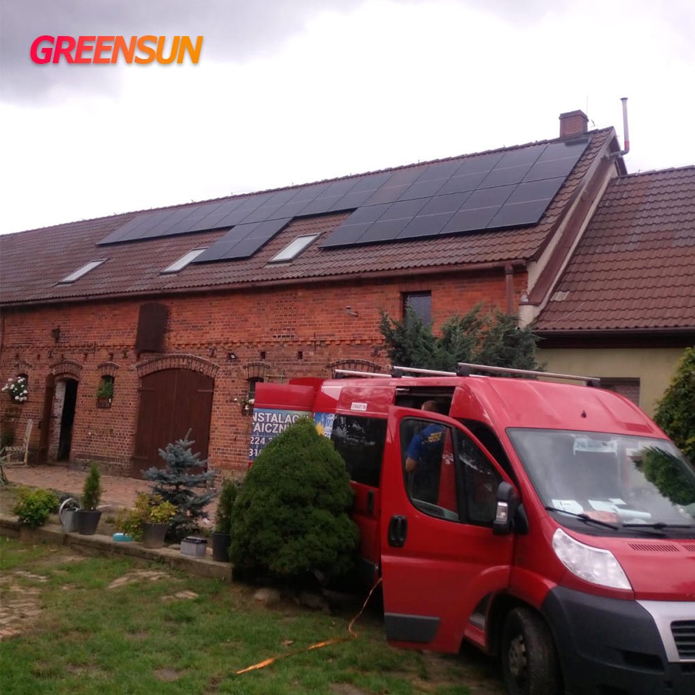 Greensun All black 450w 460w 470w 480w sun power mono half cell solar panel 1000w price 600 watt pv module