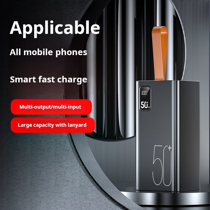 Charging Bank PD20W Two-way Fast Charge Power Bank Outdoor Mobile Power Large Capacity 50000ma Fast Charge 22.5W 50000mah CN;GUA
