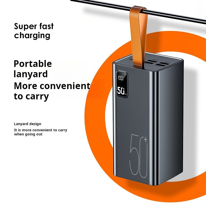 Charging Bank PD20W Two-way Fast Charge Power Bank Outdoor Mobile Power Large Capacity 50000ma Fast Charge 22.5W 50000mah CN;GUA