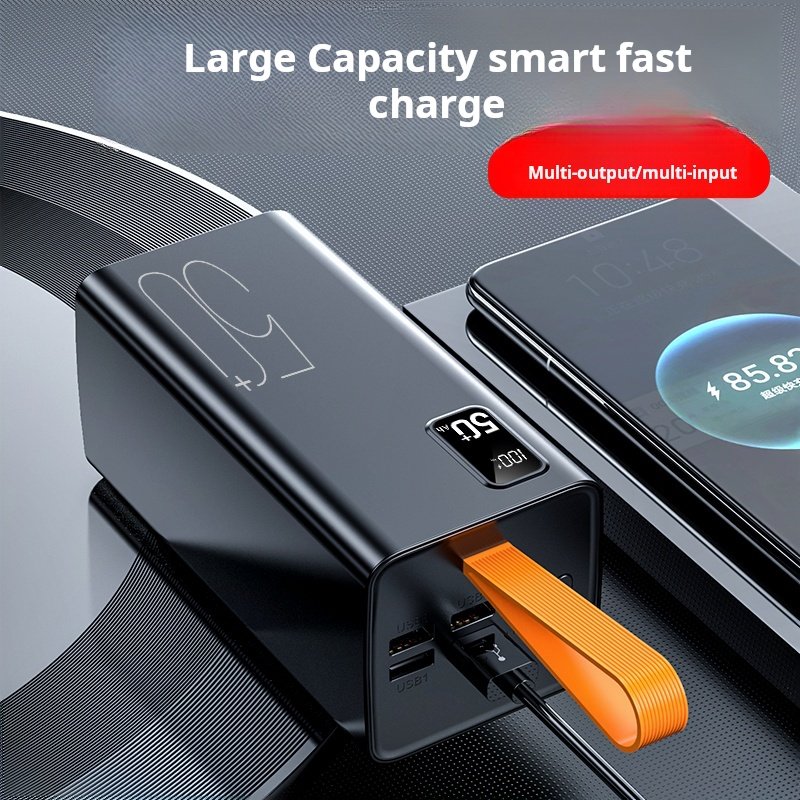 Charging Bank PD20W Two-way Fast Charge Power Bank Outdoor Mobile Power Large Capacity 50000ma Fast Charge 22.5W 50000mah CN;GUA