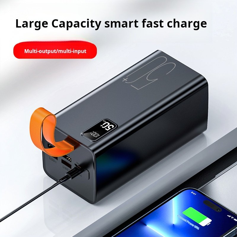 Charging Bank PD20W Two-way Fast Charge Power Bank Outdoor Mobile Power Large Capacity 50000ma Fast Charge 22.5W 50000mah CN;GUA