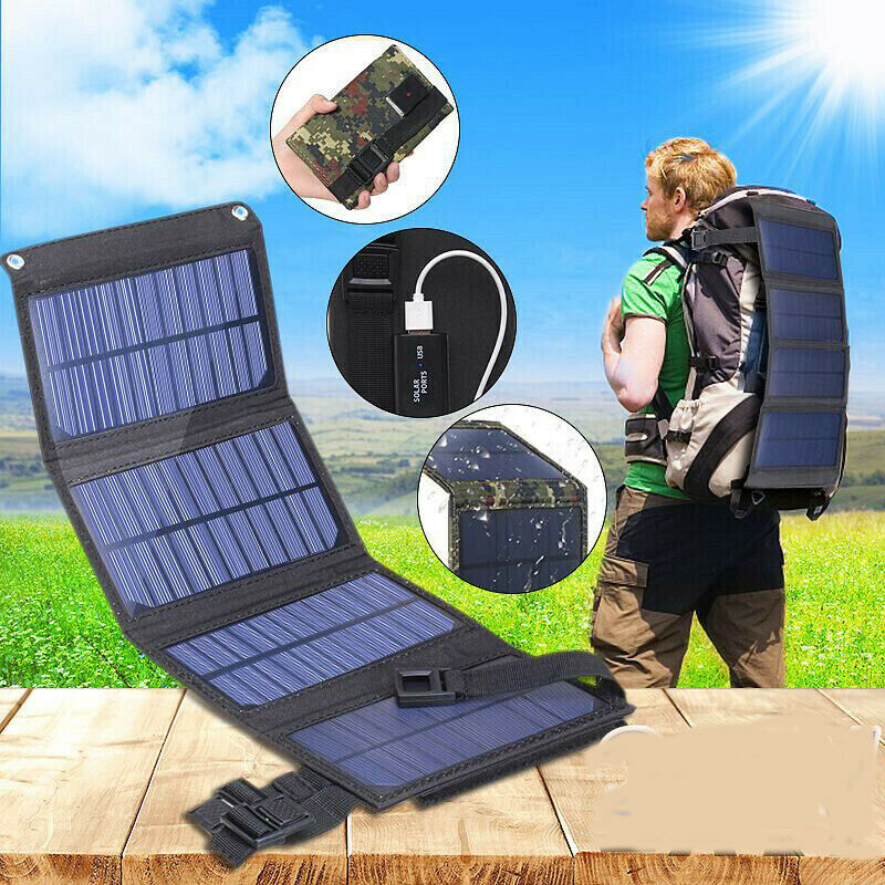 Customized 30W Portable Foldable Solar Panel Charger Mobile Power Source for Cell Phone and Laptop Charging