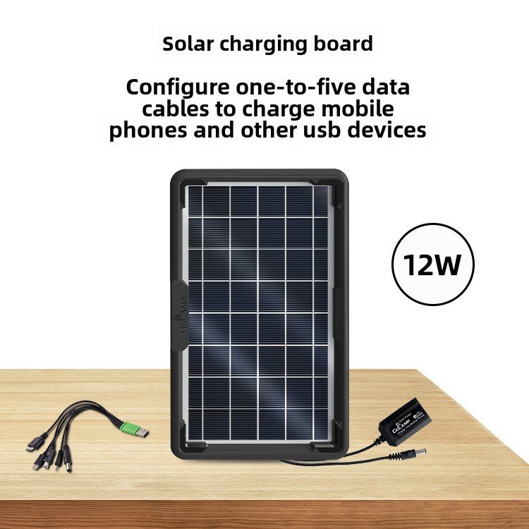 CCLAMP Hot Sell New Arrival 9V USB portable solar panel with 5 in 1 cable USB Charger for Cell Phones Electronic Devices