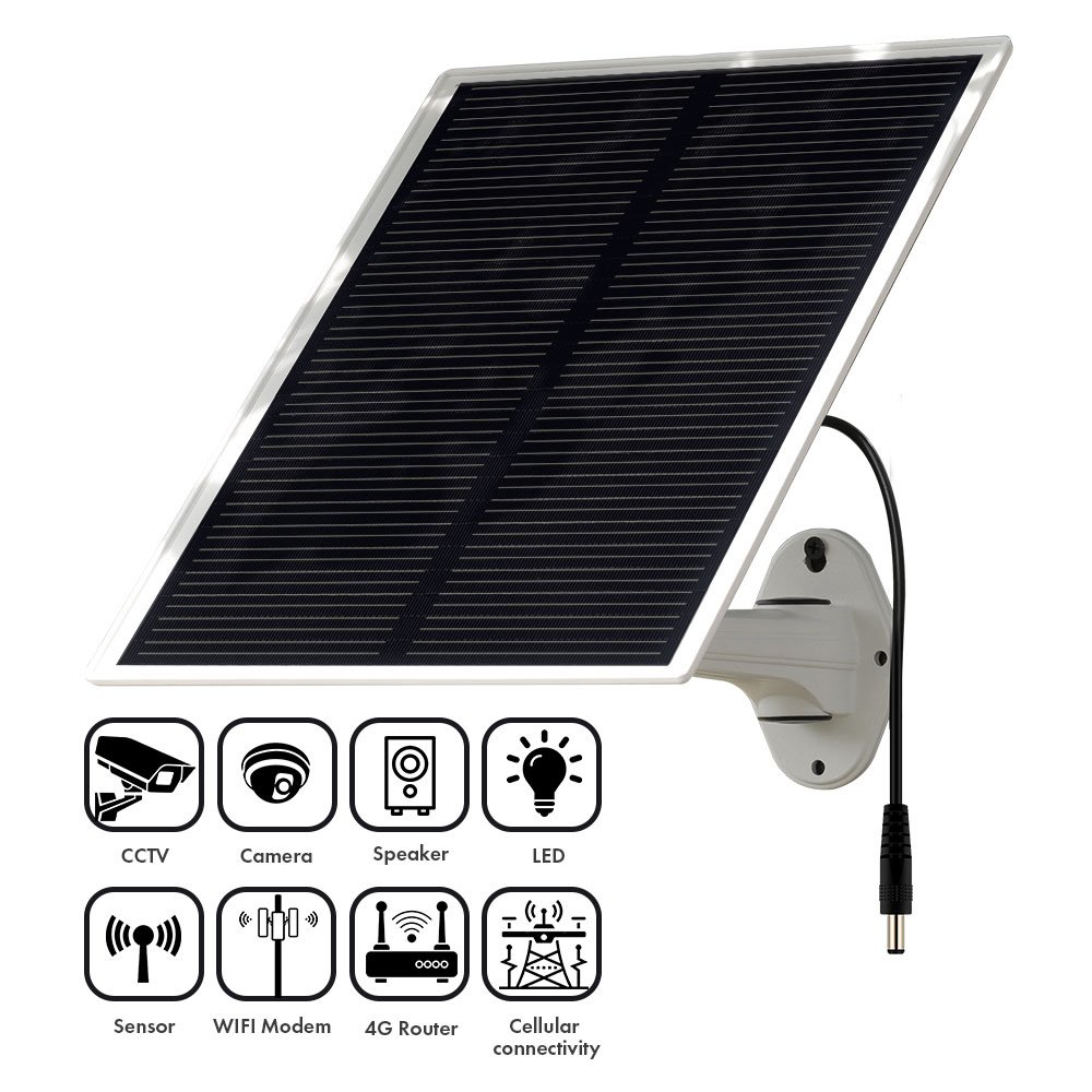 TecDeft 12v Solar Panel Kit With Battery 30AH Outdoor Solar Charger Panel For Cctv Security outdoor security cameras