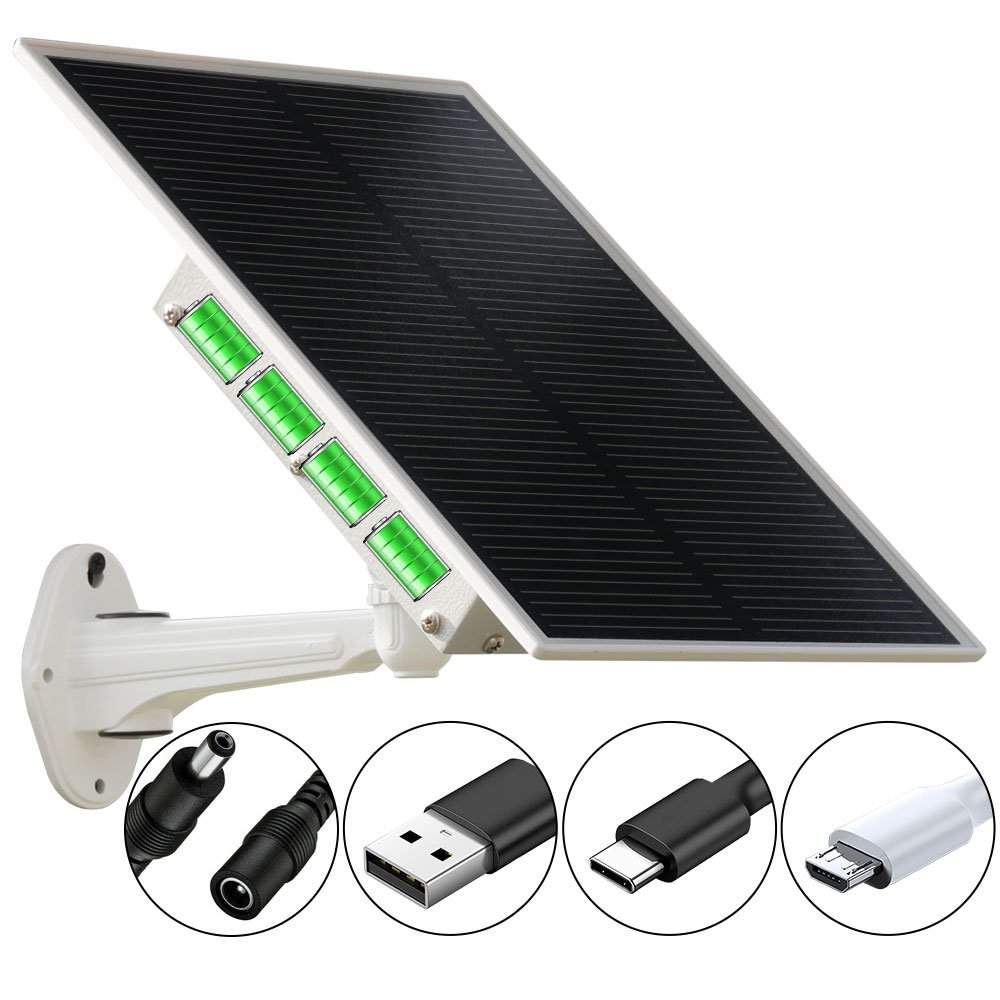 TecDeft 12v Solar Panel Kit With Battery 30AH Outdoor Solar Charger Panel For Cctv Security outdoor security cameras