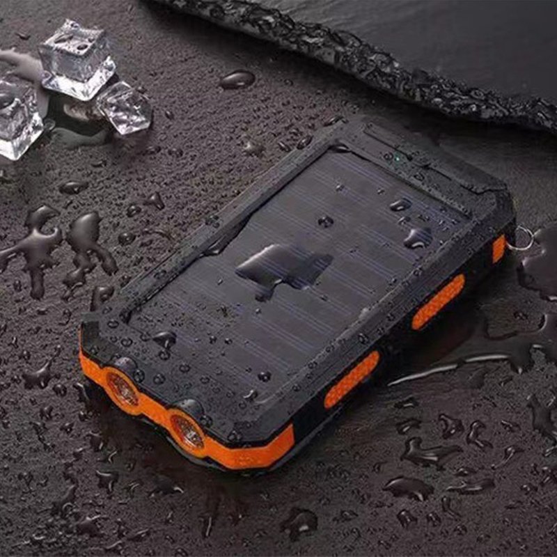 Portable 20000mAh Mobile Cell Phone Ultra Slim Power Bank Solar Charger with Dual USB Solar Power Bank 10000mah