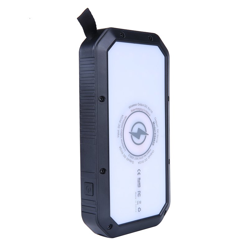 PYJ Solar Power Bank,Solar Charger, 20000mAh Waterproof Battery Charger External Portable Foldable Solar Panel LED Flashlights
