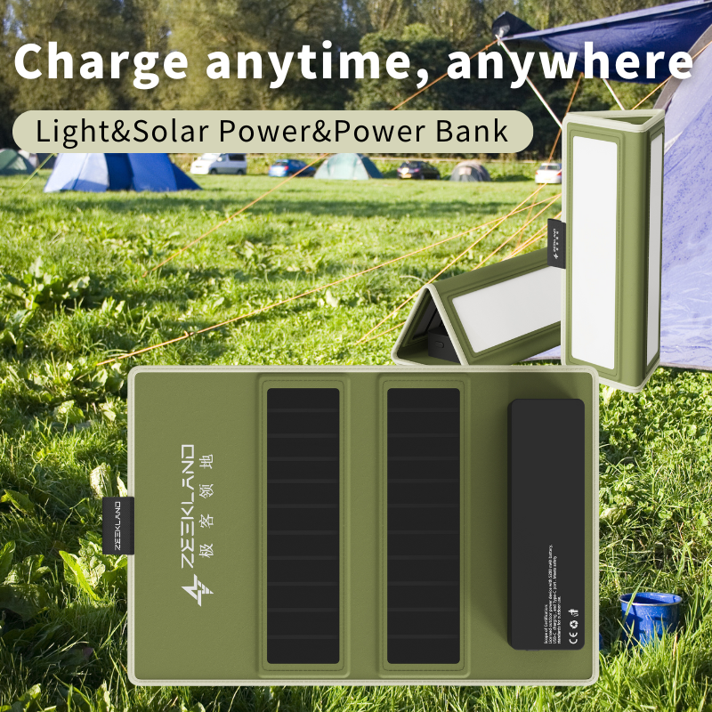 solar charger Power Bank Portable solar Power Banks solar Lanterns Outdoor Waterproof Lantern With solar Panel
