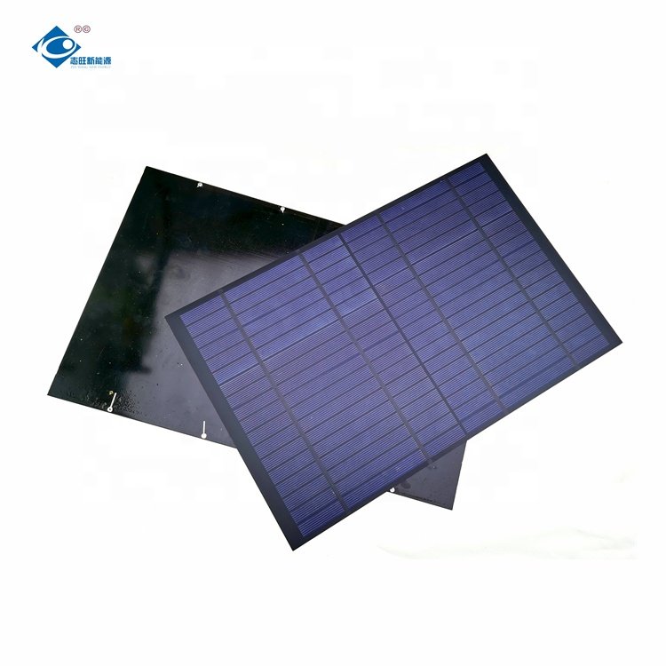 ZW-340220-P All Black PET Photovoltaic Solar Panel 18V Lightweight Solar Panel Charger 10W Mini Photovoltaic Solar Panels