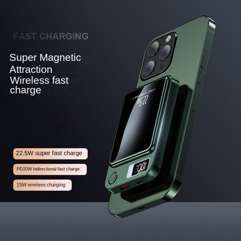 Mini Portable Charger Powerbank Magnetic Wireless Charging 15W PD20.5W External Battery Fast Charging Power Bank 10000mah
