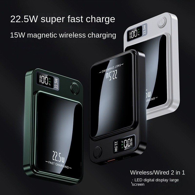 Mini Portable Charger Powerbank Magnetic Wireless Charging 15W PD20.5W External Battery Fast Charging Power Bank 10000mah