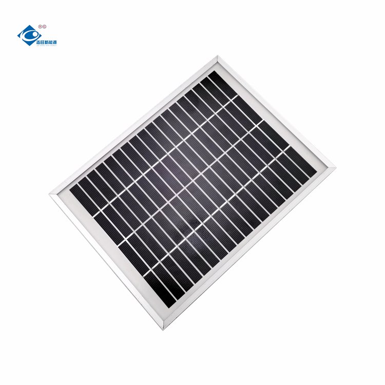 5W Aluminium Frame Solar Panels ZW-5W-18V Glass Laminated Solar Panel 18V Photovoltaic Portable Solar Panel