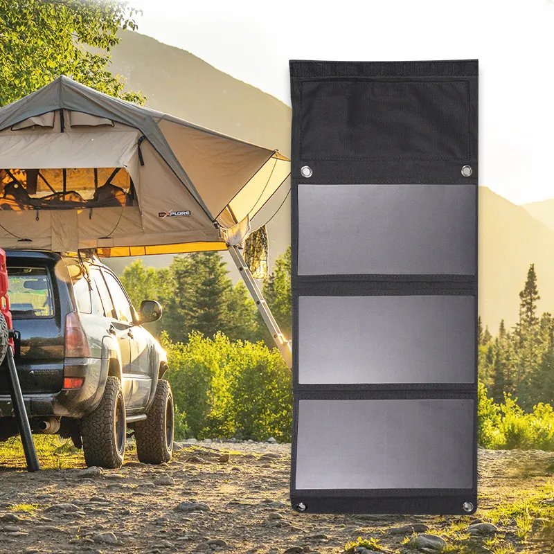 Hot sale cheap foldable solar panel 8W 12w 15w 21w 28w 30w 12V 18v portable micro usb solar charger for mobile phone