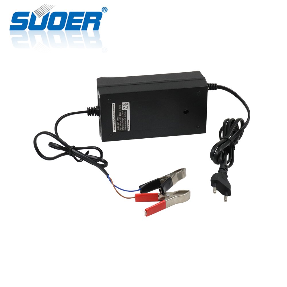 Suoer LCD Display battery charger 12v 6A solar battery charger
