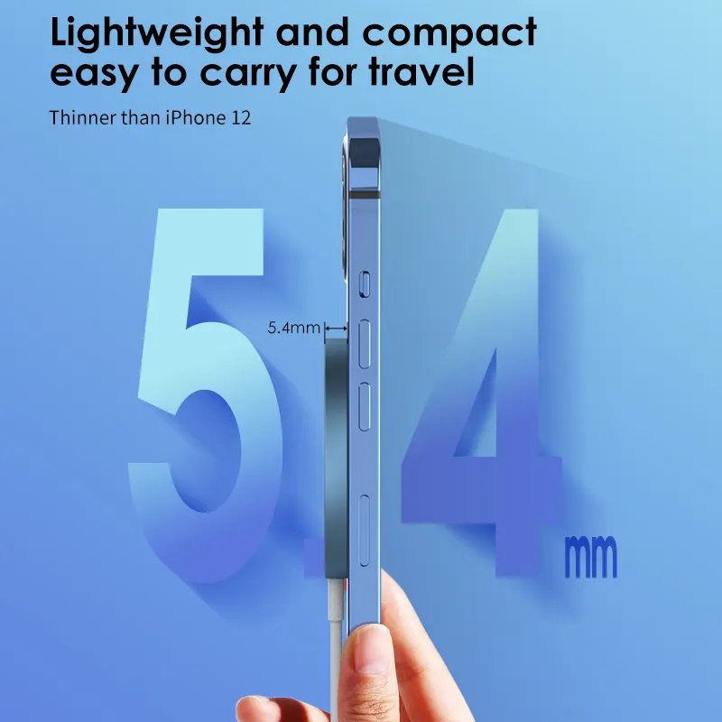 Magnetic Wireless Charger Adapter For Iphone Portable Magnetic Qi Wireless Holder Chargers Type-c Fast Charging 3 in1 Chargers