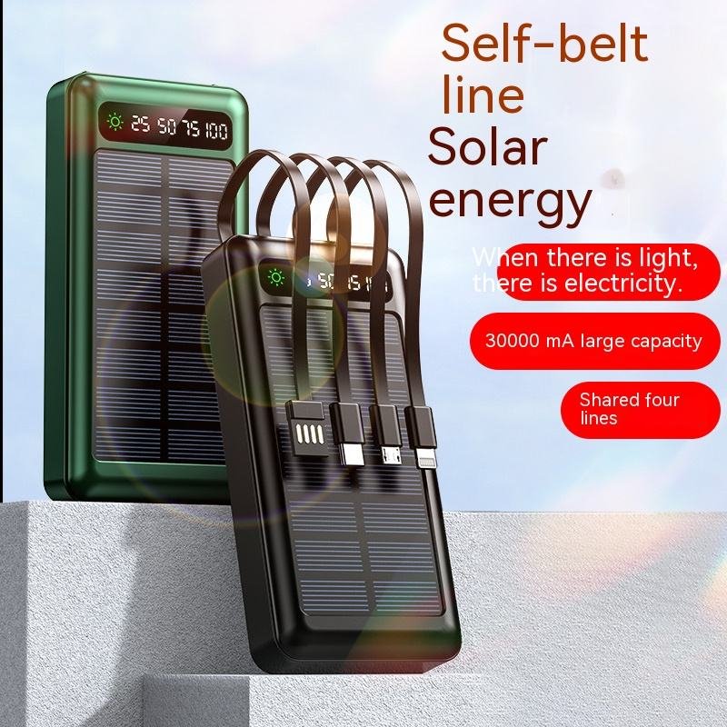 40000Mah laptop power bank Portable Solar Charger Power Bank Emergency Outdoor Camping Light Solar Powerbank