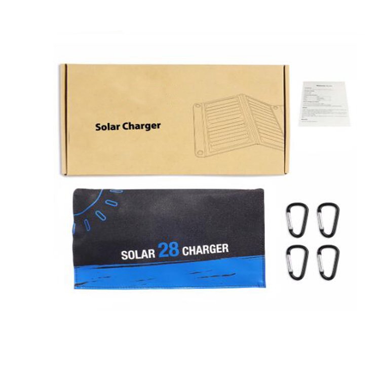 28 Watt Portable Solar Panel Foldable Home Use For Hiking Solar Charger