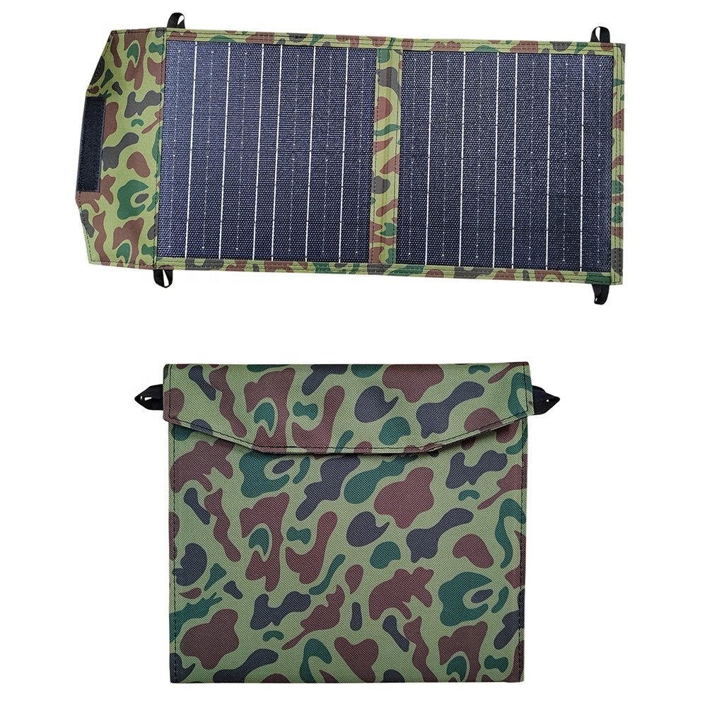 Best Backpacking Solar Panel 20Watt 5V USB Type C Portable Solar Powered Phone Charger