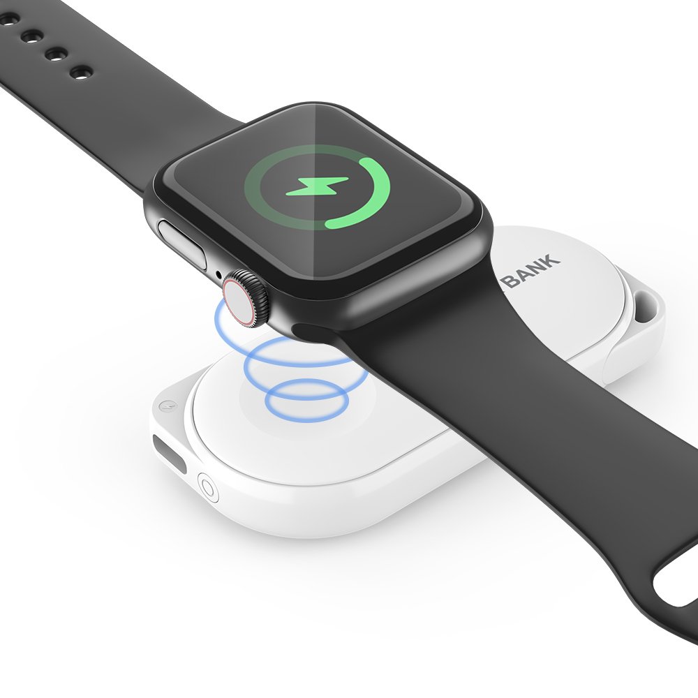 P1 1200mAh Wireless Charging for iWatch Cordless Charger Power Bank for Apple Watch
