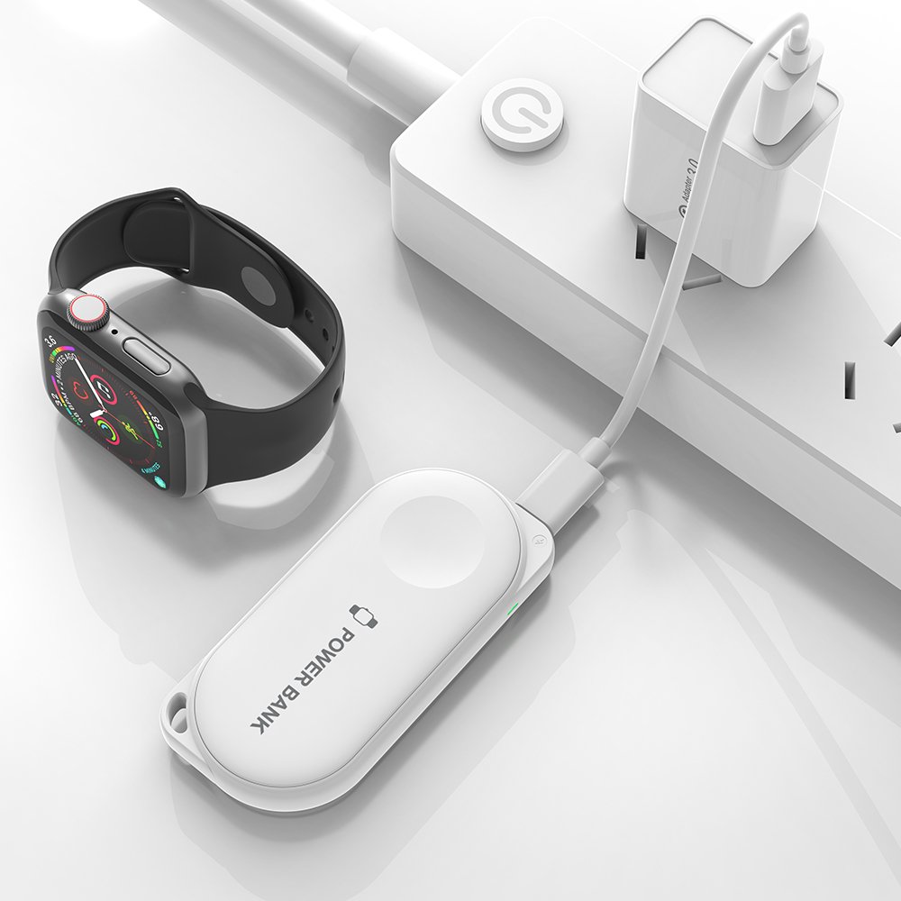 P1 1200mAh Wireless Charging for iWatch Cordless Charger Power Bank for Apple Watch
