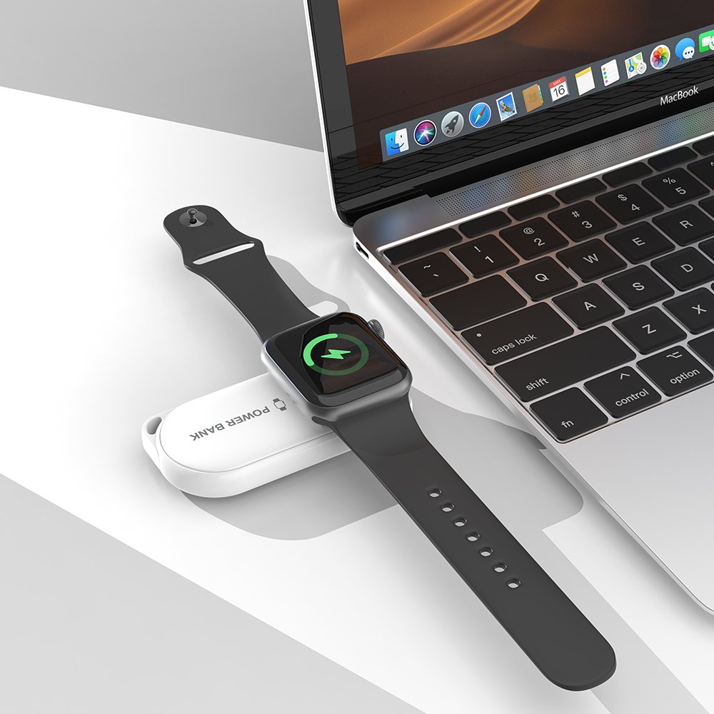 P1 1200mAh Wireless Charging for iWatch Cordless Charger Power Bank for Apple Watch