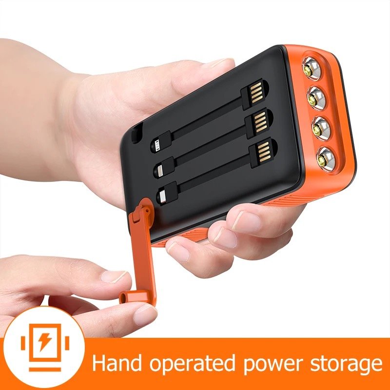 Portable Solar Panel Charger Solar Panel Power Bank 30000mAh PD 22.5W Qi Fast Charging Waterproof Solar Powerbank